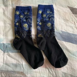 Starry Night Crew Socks